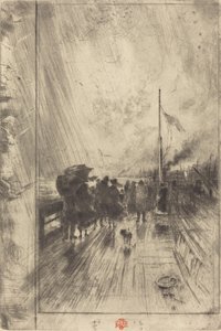 En mole i England, 1879. af Felix Hilaire Buhot