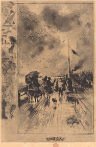 En mole i England, 1879. af Felix Hilaire Buhot
