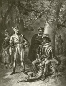 Som du kan lide det. Akt V-Scene IV (dybtryk) af Felix Octavius Carr Darley