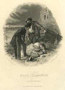 David Copperfield: Saved From Destruction, indgraveret af H.B. Hall og sønner, 1867 af Felix Octavius Carr Darley