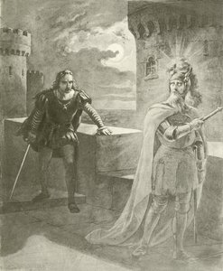 Hamlet. Akt I, Scene V (dybtryk) af Felix Octavius Carr Darley