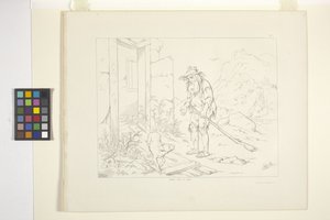 Illustrationer af Rip Van Winkle, plade 5 (litografi) af Felix Octavius Carr Darley