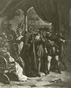 Kong Henrik VIII. Akt I, Scene IV (dybtryk) af Felix Octavius Carr Darley