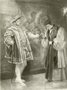 Kong Henrik VIII. Akt V, Scene I (dybtryk) af Felix Octavius Carr Darley