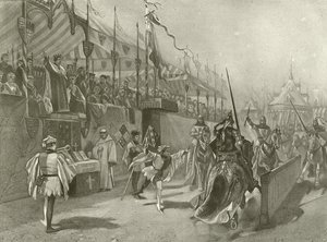 Kong Richard II. Akt I, Scene III (dybtryk) af Felix Octavius Carr Darley