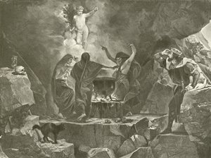 Macbeth. Akt IV, Scene I (dybtryk) af Felix Octavius Carr Darley