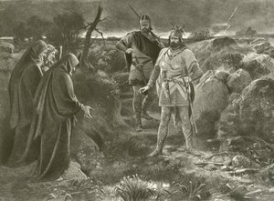 Macbeth. Akt I, scene III (dybtryk) af Felix Octavius Carr Darley