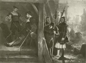 Meget ståhej om ingenting. Akt III - Scene III (dybtryk) af Felix Octavius Carr Darley