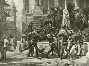 Romeo og Julie. Akt III, Scene I (dybtryk)