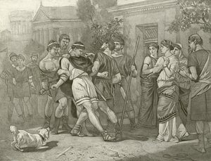Fejltagelsens komedie. Akt IV, Scene IV (dybtryk) af Felix Octavius Carr Darley