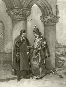 Købmanden i Venedig. Akt I, Scene III (dybtryk) af Felix Octavius Carr Darley