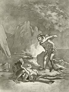 Stormen. Akt II, Scene II (dybtryk) af Felix Octavius Carr Darley