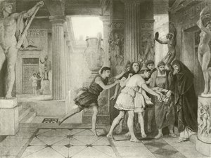 Timon af Athen. Akt III, Scene IV (dybtryk) af Felix Octavius Carr Darley