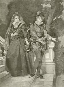 Tolvte nat. Akt III, Scene IV (dybtryk) af Felix Octavius Carr Darley