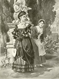 To herrer fra Verona. Akt I, Scene II (dybtryk) af Felix Octavius Carr Darley