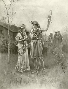 Vinterens fortælling. Akt IV, Scene III (dybtryk) af Felix Octavius Carr Darley