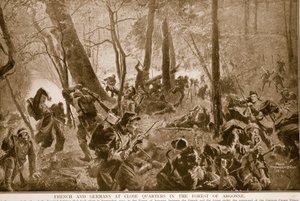 Franskmænd og tyskere på tæt hold i skoven ved Argonne, 1914-19