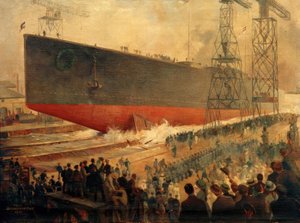 Lancering af Hindenburg i Wilhelmshaven