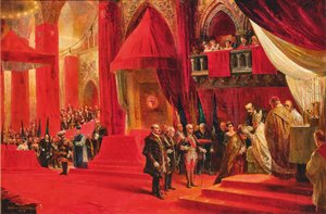 Kroningen af kejser Charles I af Østrig som kong Karl IV af Ungarn..., 1917.