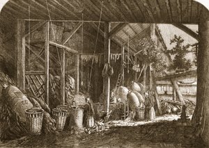 Et kludlager i Quartier Mouffetard i Paris, illustration fra 