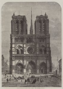 Restaurering af Notre Dame, Paris, den vestlige facade af Felix Thorigny