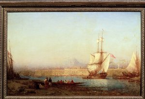 Bosporus (Bosporus). Maleri af Felix Francois Ziem (1821-1911). Olie på lærred, 65 x 105 cm. Fransk kunst fra det 19. århundrede. Pushkin Museum of Fine Arts, Moskva.
