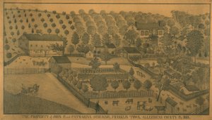 John P. og Catharina Schurings ejendom, Franklin Town, Allegheny County, Pennsylvania af Ferdinand A. Brader