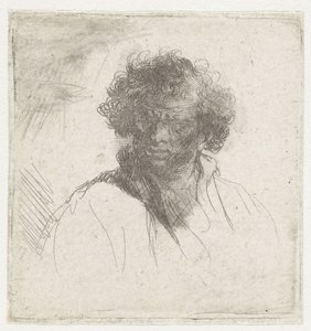 Buste af mand med forvredet ansigt af Ferdinand Bol (possibly)