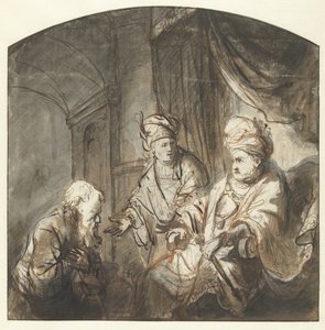 Josef præsenterer sin far for Farao af Ferdinand Bol