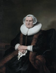 Portræt af Elisabeth Jacobsdr. Bas (1571-1649)