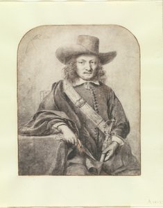 Portræt af en officer fra Gouda af Ferdinand Bol