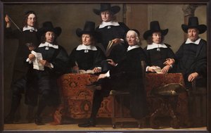Præsident for Amsterdam Wine Merchants Guild (Holland). Maleri af Ferdinand Bol (1616-1680), olie på lærred, omkring 1659. Hollandsk kunst