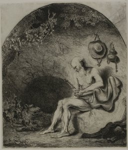 Sankt Hieronymus i anger af Ferdinand Bol