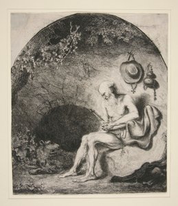 St. Hieronymus i hulen af Ferdinand Bol