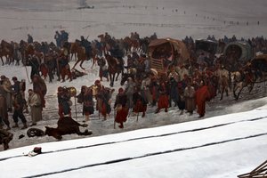 Bourbaki Panorama af Ferdinand & Castres Edouard (1838-1902) Hodler