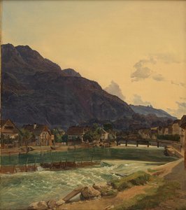 Floden Traun ved Ischl af Ferdinand Georg Waldmüller