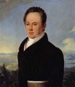 Portræt af Janos von Szallopek af Ferdinand Georg Waldmüller