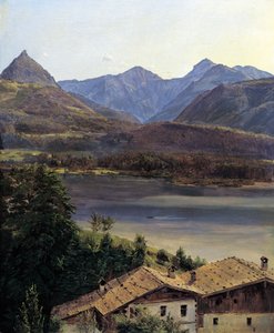 Wolfgangsee af Ferdinand Georg Waldmuller