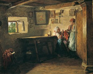 Den gamle kasse af Ferdinand Georg Waldmuller