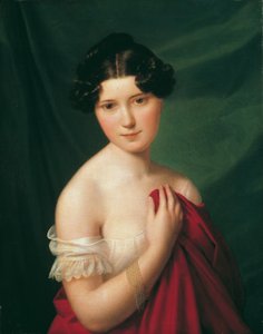 Hofskuespillerinde Sophie Müller af Ferdinand Georg Waldmuller