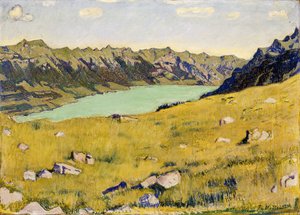 Brienz-søen fra Breitlauenen, 1906 af Ferdinand Hodler