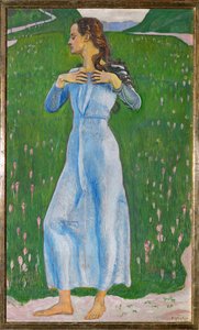 Fulfillment (olie på lærred) af Ferdinand Hodler