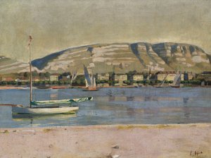 Genève Havn og Saleve af Ferdinand Hodler