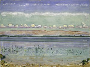 Genevesøen med Jura Hills, 1911 af Ferdinand Hodler