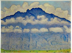 Landskab i Berner Oberland af Ferdinand Hodler