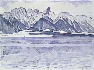 Stockhorn Snowy, 1913-1914 af Ferdinand Hodler
