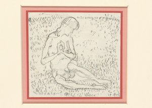 Studie für Die Erwachende (Der Tag) af Ferdinand Hodler