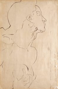 Studie til "Feeling I", 1901 af Ferdinand Hodler