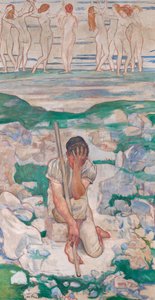Hyrdens drøm, 1896. af Ferdinand Hodler