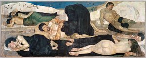 The Night (olie på lærred) af Ferdinand Hodler